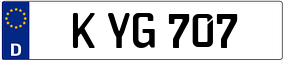 Trailer License Plate